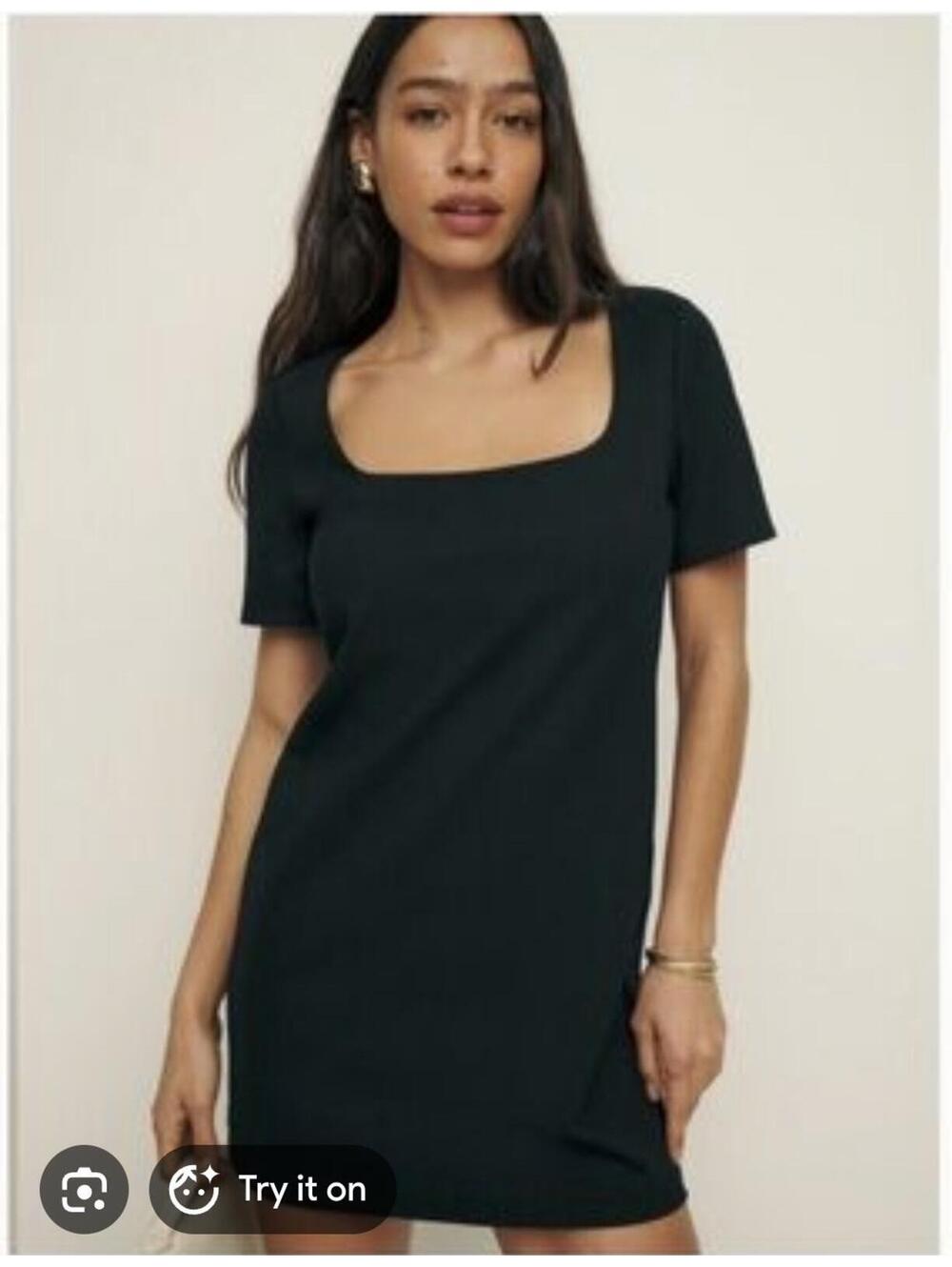 REFORMATION BLACK Dress Size Large